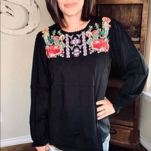 NEW! Boutique embroidered Top